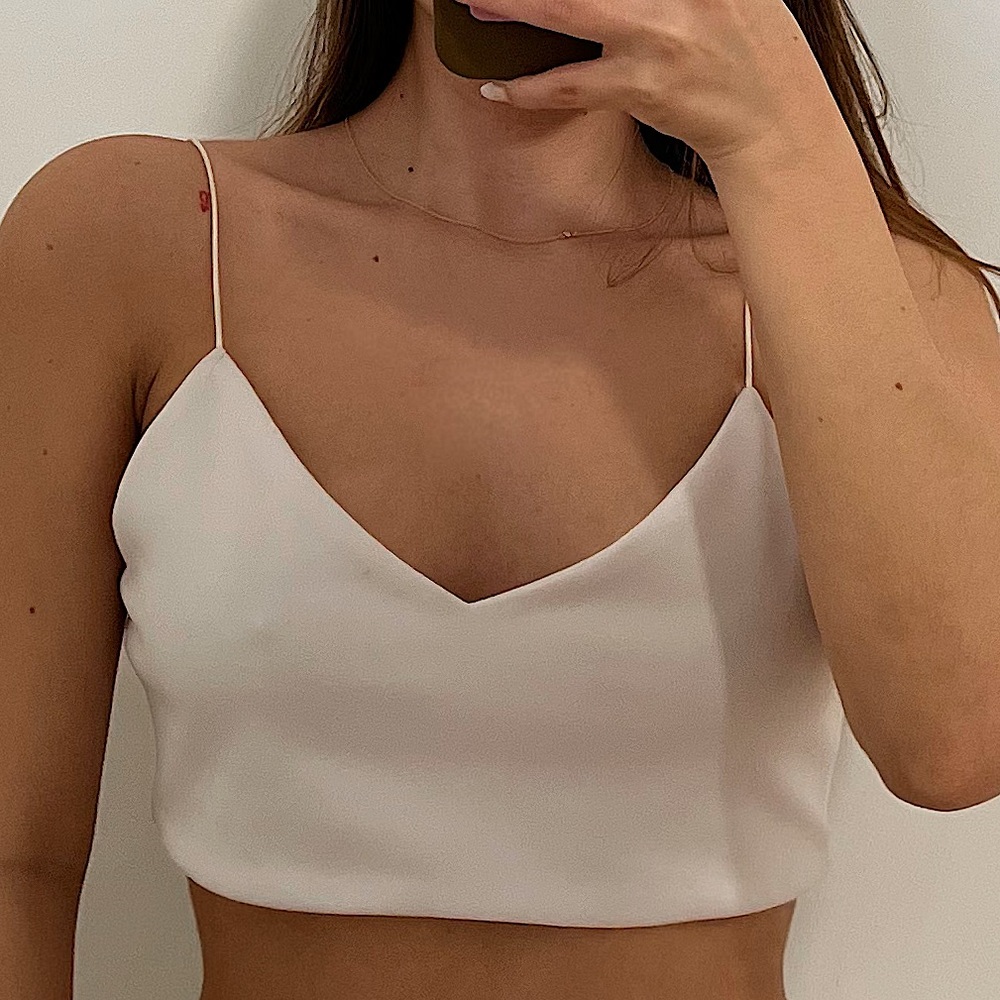 White Croptop Size S